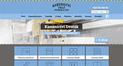 Desktop Screenshot of kamenictvi-dvorak.cz